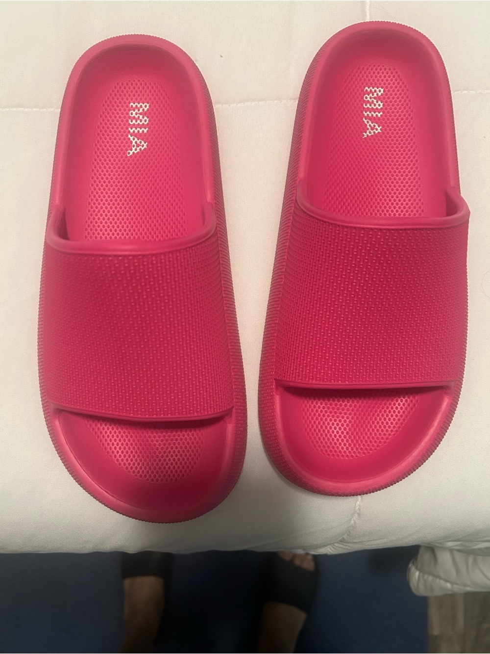 MIA Hot Pink Slide Sandals